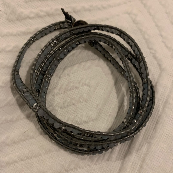 Chan Luu silver / grey wrap bracelet - Picture 4 of 7